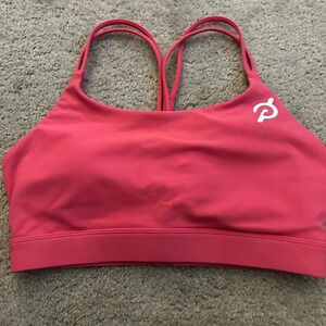 Peloton pink sports bra size medium
